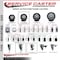 Service Caster 3.5'' SS Black Poly Swivel 1'' Expanding Stem Caster with Brake SCC-SSEX20S3514-PPUB-BLK-TLB-1 - alternate 2